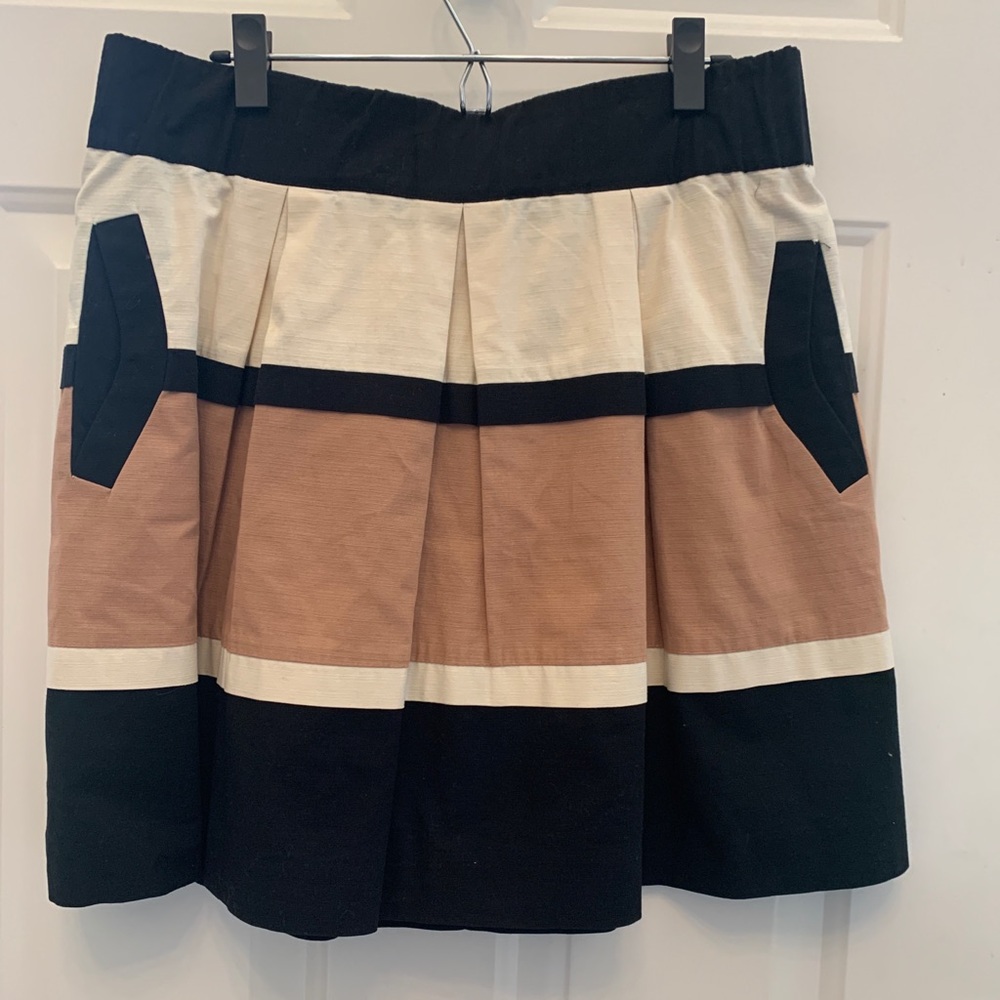 Anthropologie HD in Paris striped skirt, med
